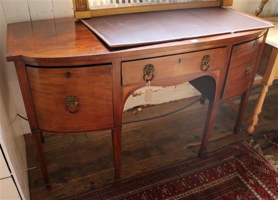 George III inlaid mhogany sideboard